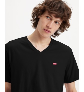 Levi's T-shirt noir  col en V