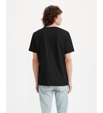 Levi's T-shirt noir  col en V