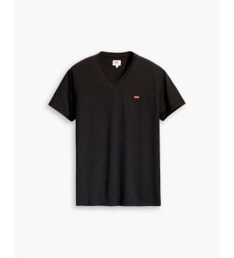Levi's T-shirt noir  col en V
