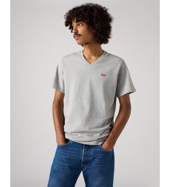 Levi's Original Housemark V-hals T-shirt grijs