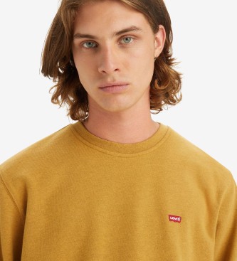 Levi's Original Housemark sweatshirt i senap
