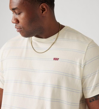 Levi's Oryginalna beżowa koszulka Housemark