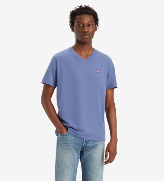 Levi's Original Housemark V-neck T-shirt blue