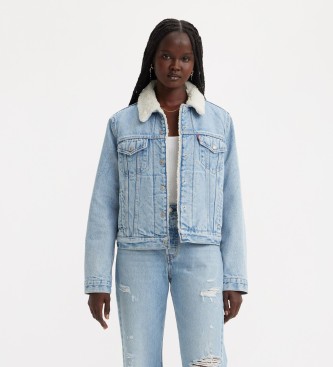 Levi's Oryginalna kurtka Sherpa Trucker Jacket niebieska