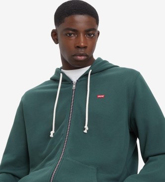 Levi's Sudadera Con Capucha Y Cremallera Original verde