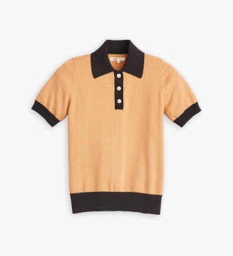 Levi's Polo Oxford marrone con virgola