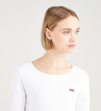 Levi's Set 2 effen T-shirts met lange mouwen wit