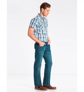 Levi's Spodnie 527 Slim Boot niebieskie