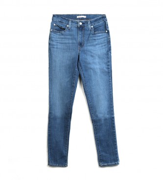Levi's Spodnie 721 High Rise Skinny Med Indigo niebieskie