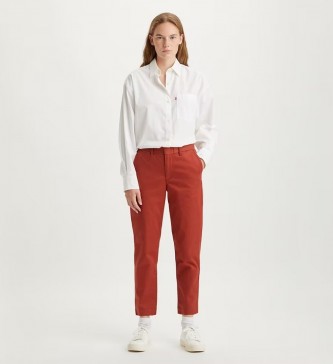 Levi's Essential Chino Calças Vermelhas - Esdemarca Loja moda