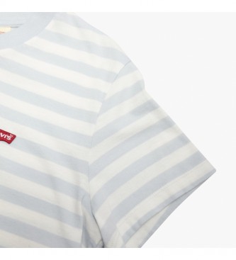 Levi's Perfect white, light blue striped T-shirt