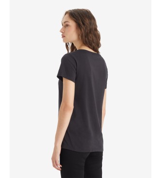 Levi's Perfect VNeck Caviar T-shirt zwart 