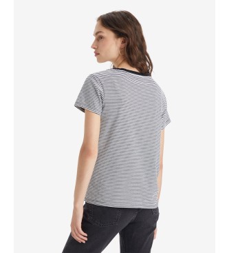 Levi's THE PERFECT TEE POCKET NECK T-shirt wit, zwart