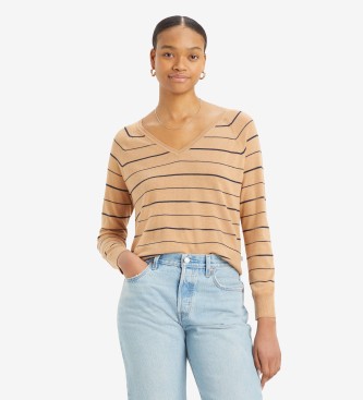 Levi's Trje med V-hals Petal brown