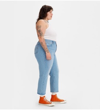 Levi's Jean Straight Ankle Ribcage blauw