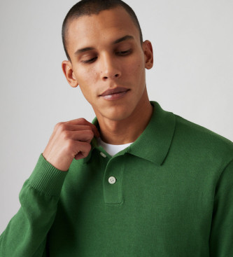 Levi's Polo de manga larga verde