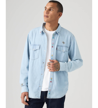 Levi's Camisa Western De Fit Holgado azul