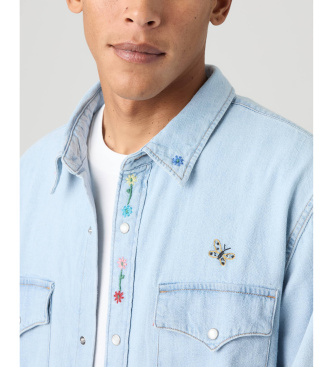 Levi's Camisa Western De Fit Holgado azul