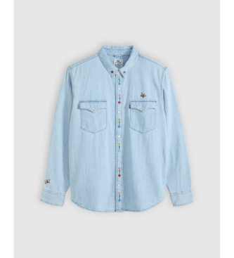 Levi's Camisa Western De Fit Holgado azul