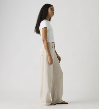 Levi's Cinch Wide Leg beige byxor