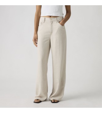 Levi's Cinch Wide Leg beige byxor