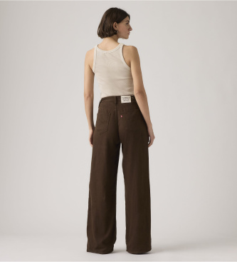 Levi's Pantal�n Cinch Wide Leg marr�n