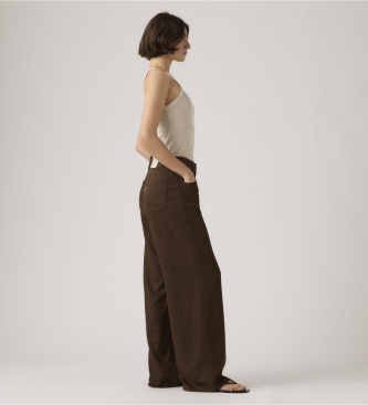 Levi's Pantal�n Cinch Wide Leg marr�n