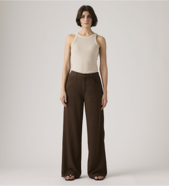 Levi's Pantal�n Cinch Wide Leg marr�n