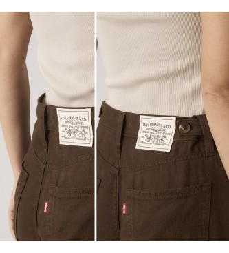 Levi's Pantal�n Cinch Wide Leg marr�n