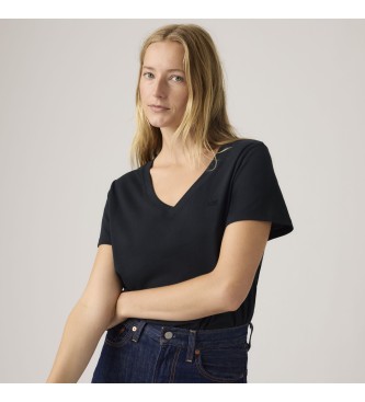 Levi's Lieblings-T-Shirt mit schwarzem V-Ausschnitt