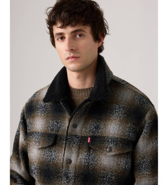 Levi's Rutig Sherpa-jacka brun