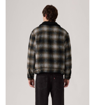 Levi's Rutig Sherpa-jacka brun