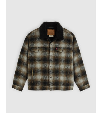 Levi's Rutig Sherpa-jacka brun