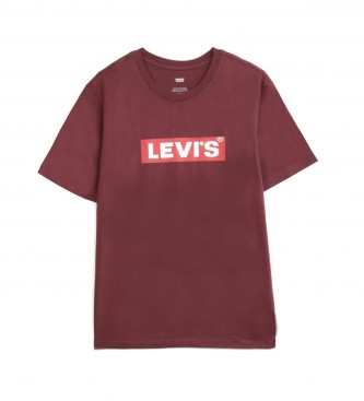Levi's T-shirt dal taglio rilassato bordeaux