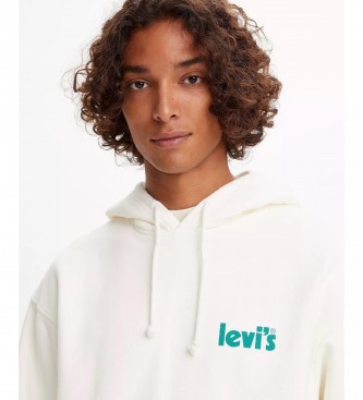 Levi's Sudadera con capucha y grafica blanco