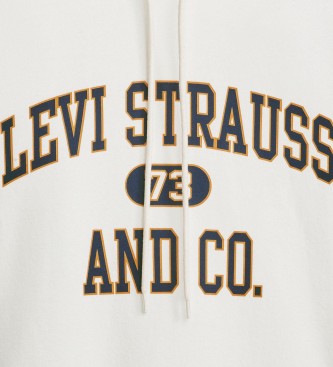 Levi's Relaxed Fit Grafisch Sweatshirt gebroken wit