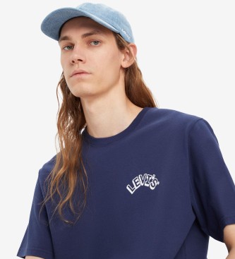 Levi's T-shirt grfica de corte descontrado azul