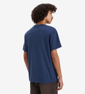 Levi's Bedrucktes T-Shirt in Marineblau mit lockerer Passform