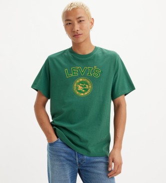 Levi's Grn T-shirt med tryck och ls passform