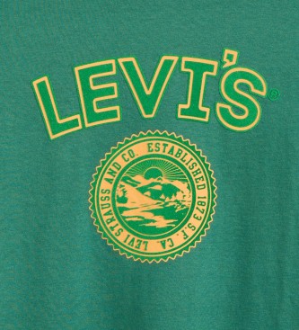 Levi's T-shirt stampata verde vestibilit ampia