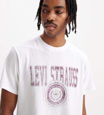 Levi's Bedrukt T-shirt met witte losse pasvorm