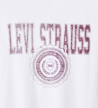 Levi's T-shirt med tryck och vit, ls passform