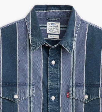 Levi's Lttvikts westernskjorta med avslappnad passform bl