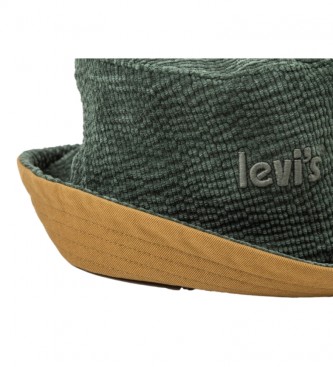 Levi's Gorro Bucket Reversible Marrón, Verde