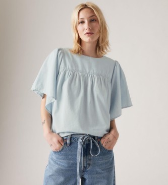 Levi's Reyna Lichtgewicht blauwe blouse