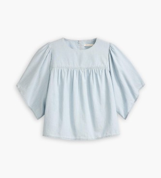 Levi's Reyna Lichtgewicht blauwe blouse