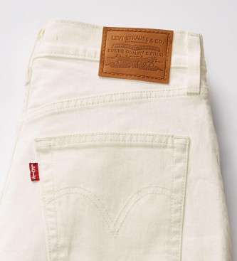 Levi's Kratke bermuda hlače z rebri bele barve