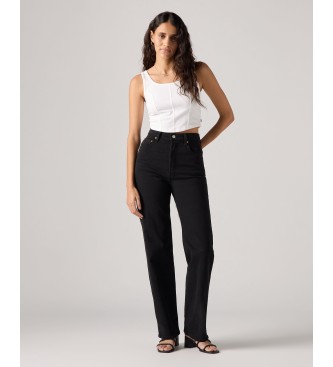 Levi's Jeans neri a vita alta con gabbia toracica