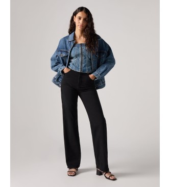 Levi's Jeans neri a vita alta con gabbia toracica