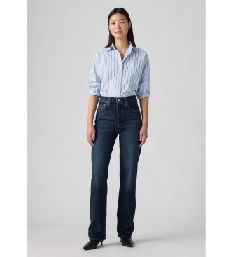 Levi's Kavbojke Ribcage Celotna dolžina mornarsko modra